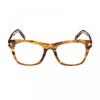 Tom Ford Eyeglasses Square Full Rim  Light Brown Frame And Clear Blue Light Block Lens Ft5886 B047 Black