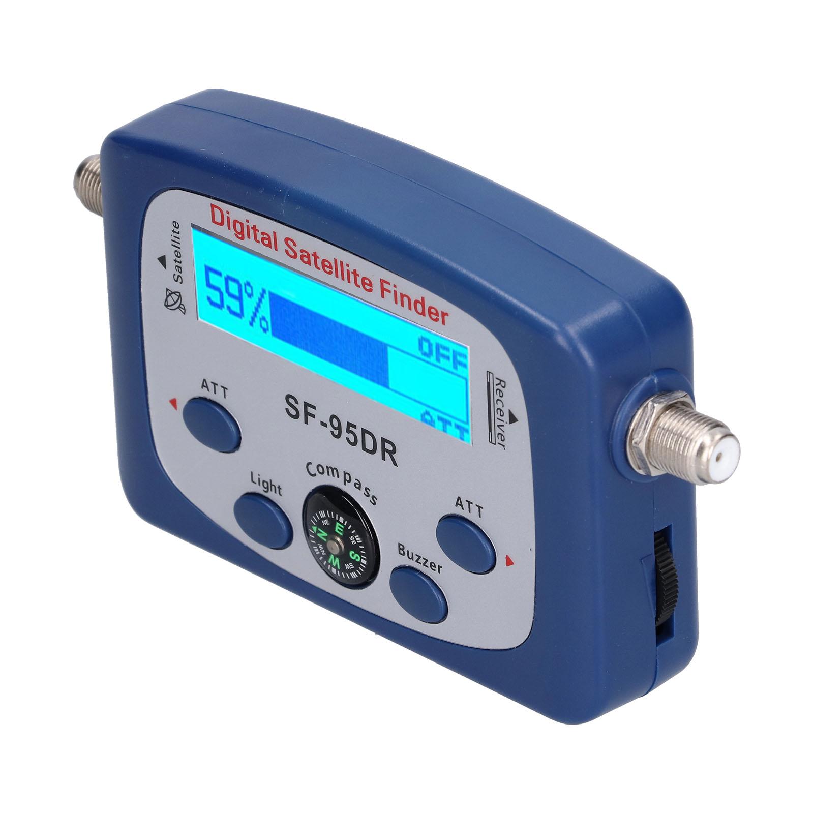 

СФ95DR портативный светодиодный цифровой спутниковый искатель сигнала с компасом и электронным зуммером