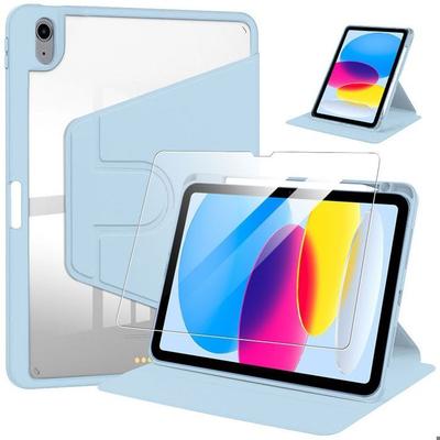 Shockproof Case - BOOLING - for iPad A16 (11 ") / iPad 10 2022 (10.9") - 360° Rotatable - Tempered Glass - Blue