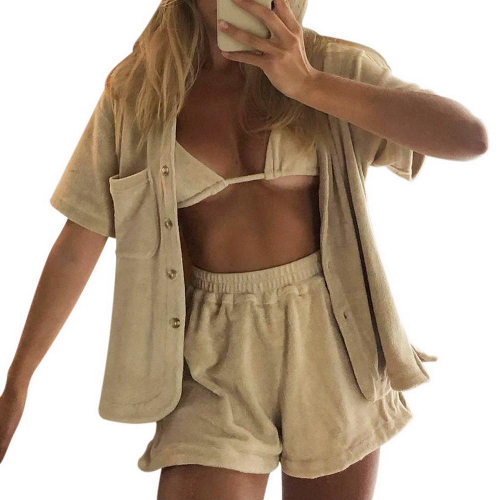 Sexy Fashion Women Women Velvet Beach 