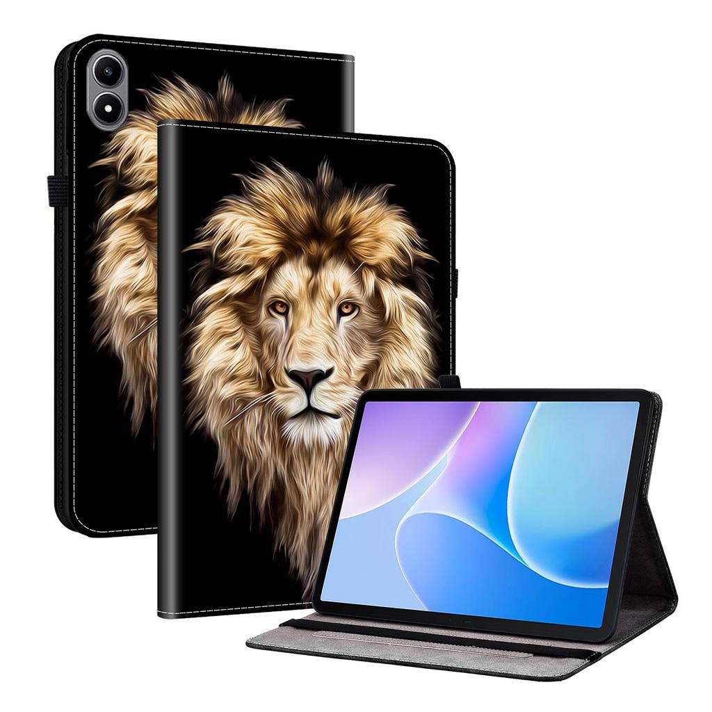 For Infinix Xpad 20 Leather Case Pattern Printed Stand Tablet Cover with Card Slots