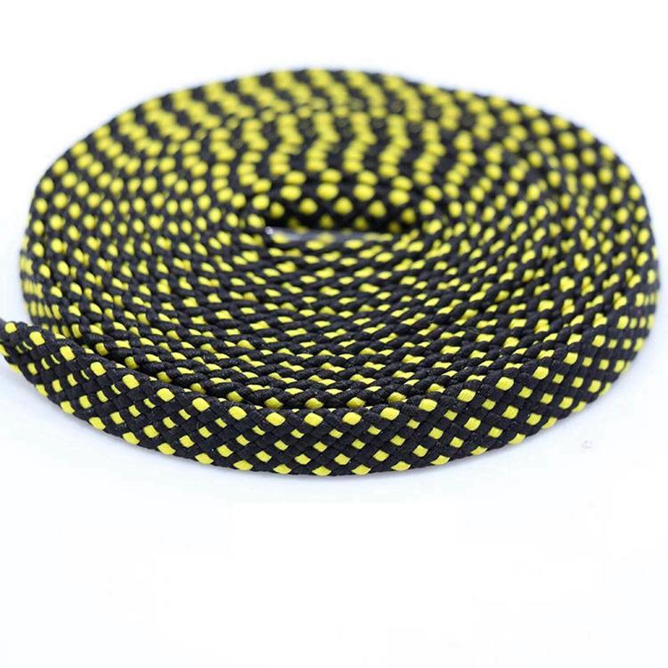 1pair shoelace Fashion Polyester Sneaker Shoe Lace Colors Checkered Double Layer Hollow Flat Shoelaces 100/120/140CM