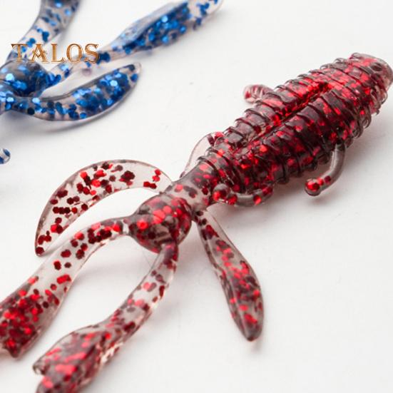 10 st räkor mjuka beten fiskedrag realistiskt utseende livfull färg strömlinjeformad form konstgjorda räkor bete fiskeutrustning 10 st