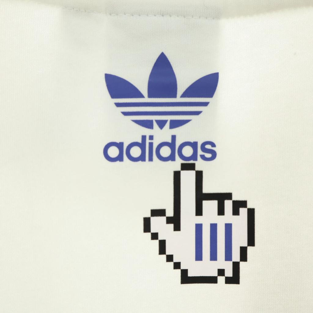 Adidas Print Short Sleeve T-shirt XS White Men's Used