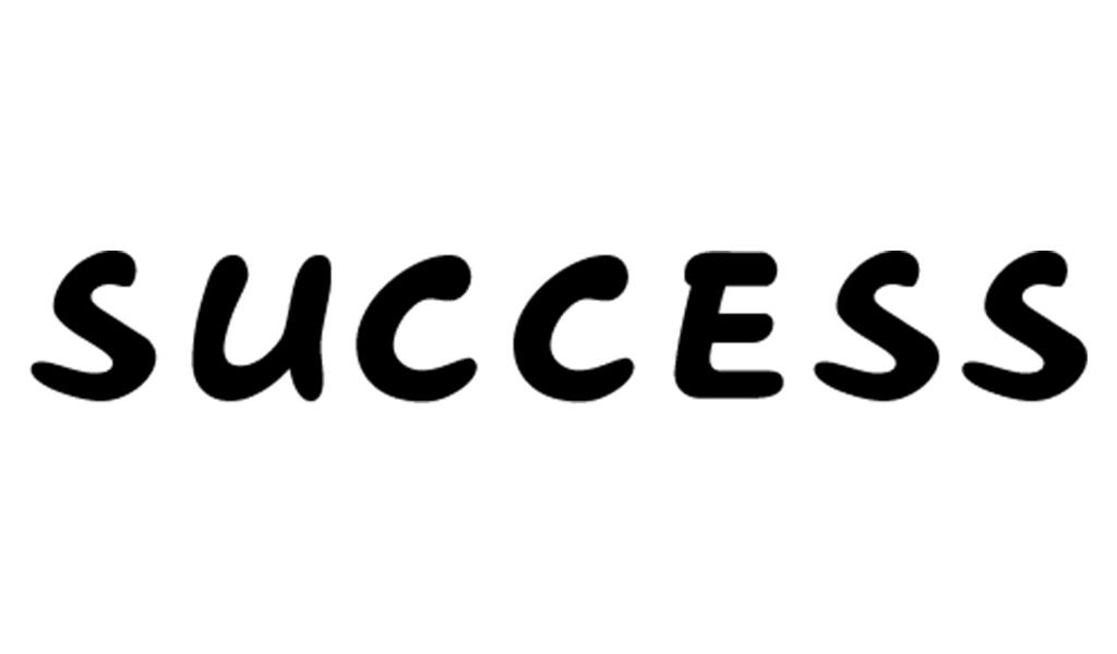 Printtoo Success Self Inking Rubber Stamp Pre-Inked Office Stamp- Home Office Business Stationery, Black- 42 x 9