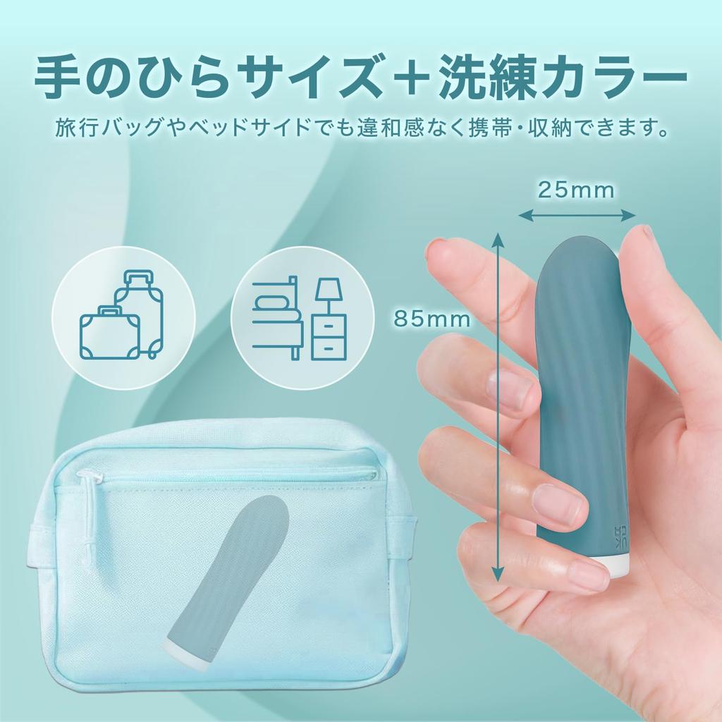 MADOROMILune Vibrator for USB IPX6 Ribbed 10 Electric Massager Women, Quiet, Charging, Waterproof, Design, Modes, (Teal)