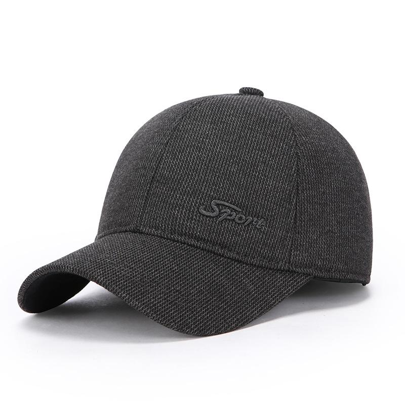 Baseball Cap Autumn Winter Men's Warm Caps Outdoor Cold-Proof Cotton Cap