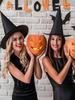 12PCS Halloween Party Decoration Hats Suitable For Both Men And Women Black Wizard Hats Halloween Party Costumes Accessories