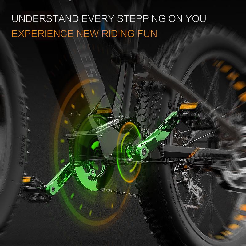 LANKELEISI RV800 Plus elektrikli bisiklet 750W motor 48V20AH pil 140 km hız e-bisiklet 26*4.0 inç büyük lastik yetişkin elektrikli bisiklet