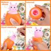 1/15 ADET Paskalya Havucu Tavşan Sıkma Kupası Stres Giderici Kawaii Pop Up Tavşanlar Sıkma Topu Fidget Oyuncakları Paskalya Hediyeleri Parti Hediyelikleri