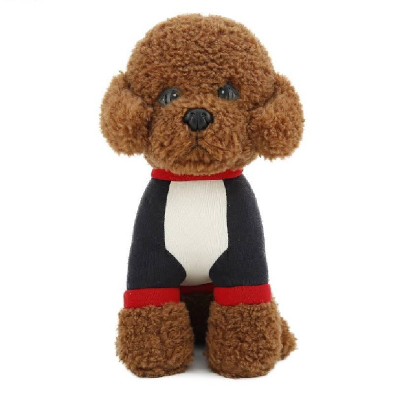 Clothes Teddy Wear Dog With Scarf Plush Toy Stuffed Doll Decoration Kids Gift