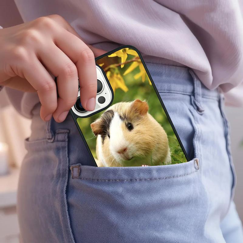 Animal Guinea Pig Phone Case For iPhone 17 Air 15 16e 14 13 Pro Max Coque 12 11 Pro Max PLUS Cover