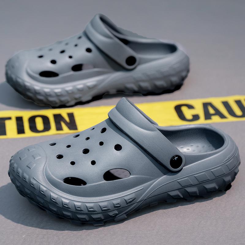 

Мужские сандалии, обувь на толстой подошве для мужчин, износостойкая обувь для дома и улицы, мягкая и удобная нескользящая пляжная обувь унисекс, новинка 36 серый