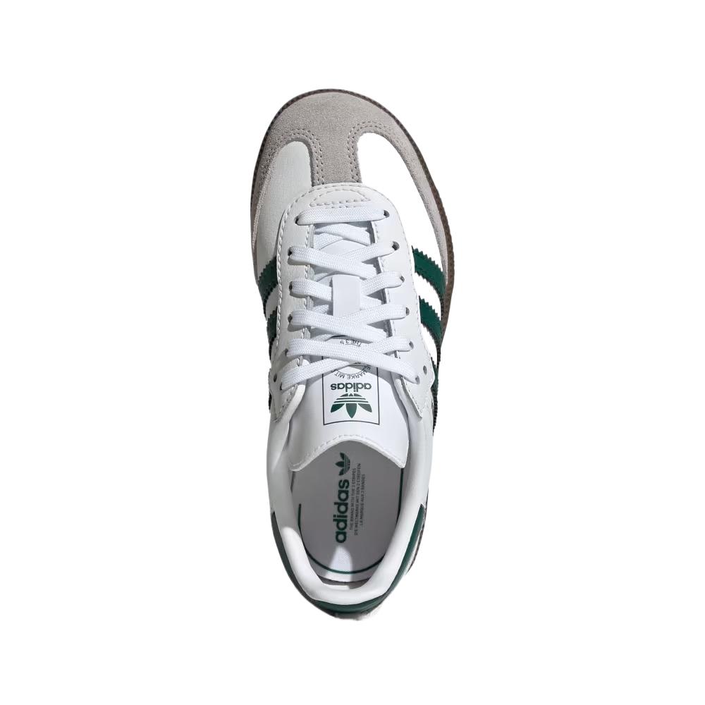 Adidas Originals Samba Og Leather Comfortable Casual Color-Block Classic Kids Training Shoes Kids Training Shoes Gray White JQ2840