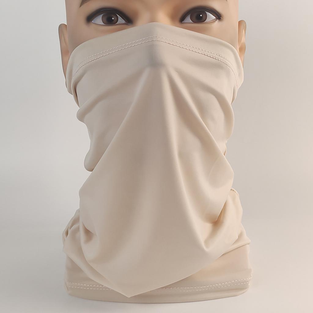 Ladies MenSunscreen Neck Protector Full Face Ice Silk Breathable Cotton Mask