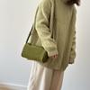 Johnature Genuine Leather Small Square Bag Soft Cowhide Women's Handbag Solid Color Casual Versatile Shoulder Bag