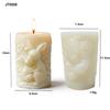 Kangaroo Silicone Mold Silicone  Kangaroo Mold Embossed Candle Mold Cylindrical For Home Decoration Gifts Handmade Workshops