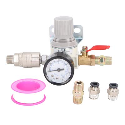 Air Compressor Pressure Regulator 14 Inch NPT Air Pressure Regulator with 0?1MPa Gauge for
