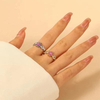 Sonnenblumenring für Paare, modisch, verstellbar, für Damen, zum Öffnen von Paarringen, eleganter Temperamentring für Frauen und Männer, Schmuck