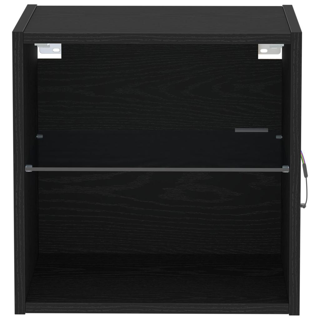 Mit LED-Wand-Fernsehschrank, Nachttisch, Couchtisch, Doppelt Offenes Regal, 40 X 28,5 X 40 Cm