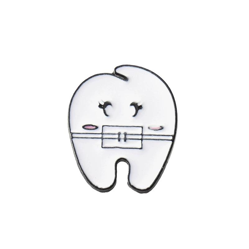 Versatile Cartoon Love Teeth Fun Badge: Quirky, Creative, and Exquisite Small Accessories for Clothing and Bags.