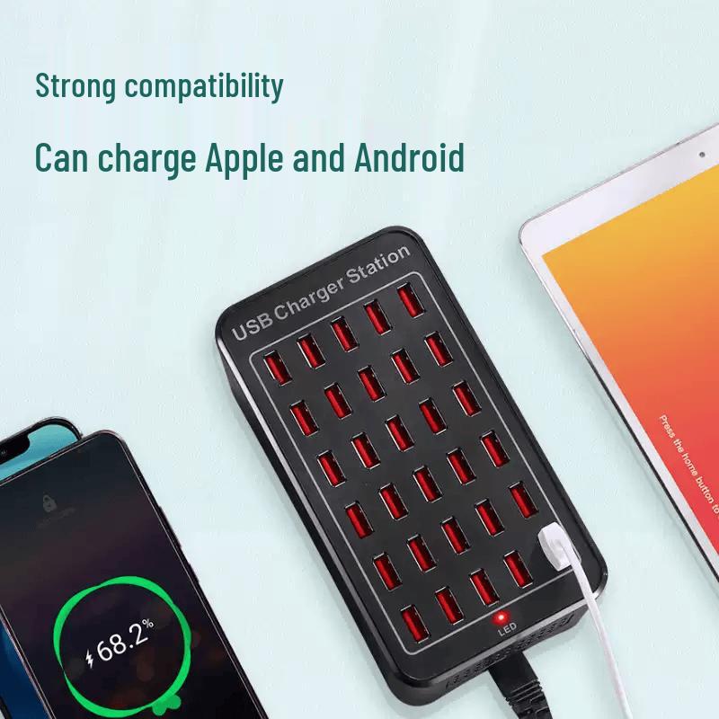 High-Power 20-Port USB Extension Socket
