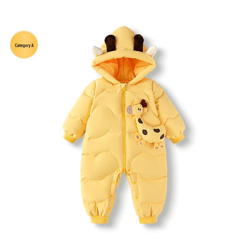 balabala Infant Down Romper Winter Jumpsuit