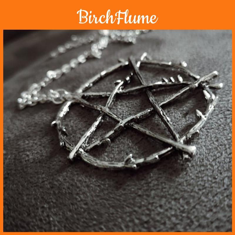 Evil Spirit Lucifers Mark Pendant Necklace With Star Design For Men Women