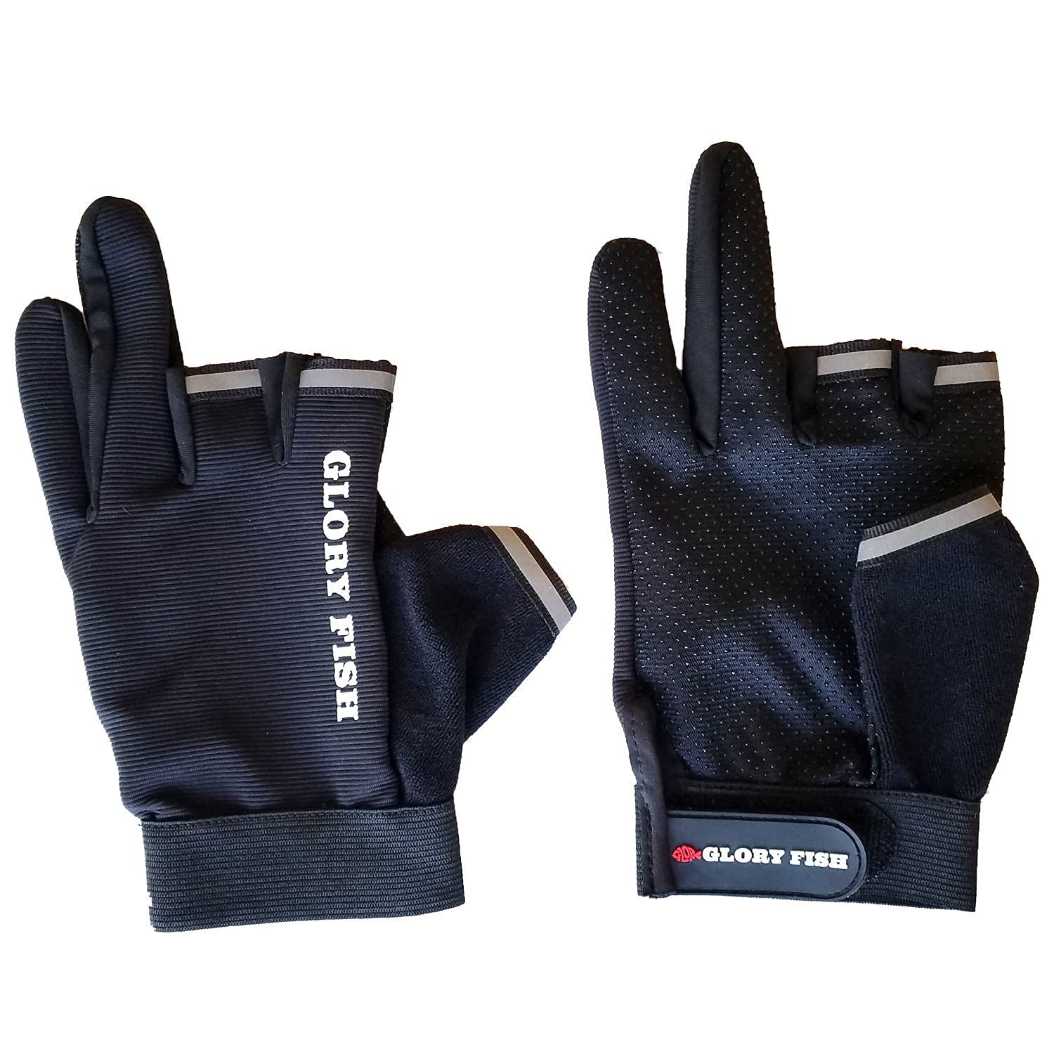 

Glory Fish Game Free Size GL-001 Gloves, 3-Piece Cut, Black, чёрный