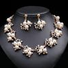 Elegant Light Luxury Niche Pearl Necklace Set Women'S Alloy Electroplated Bridal Dress Accessories Women'S Senior