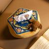 Chocolate Frogs Tissue Box Plush Potters Tissue Storage Boxs Embroidery Tissue Case Napkin Holder Cartoon Home Desktop Decor