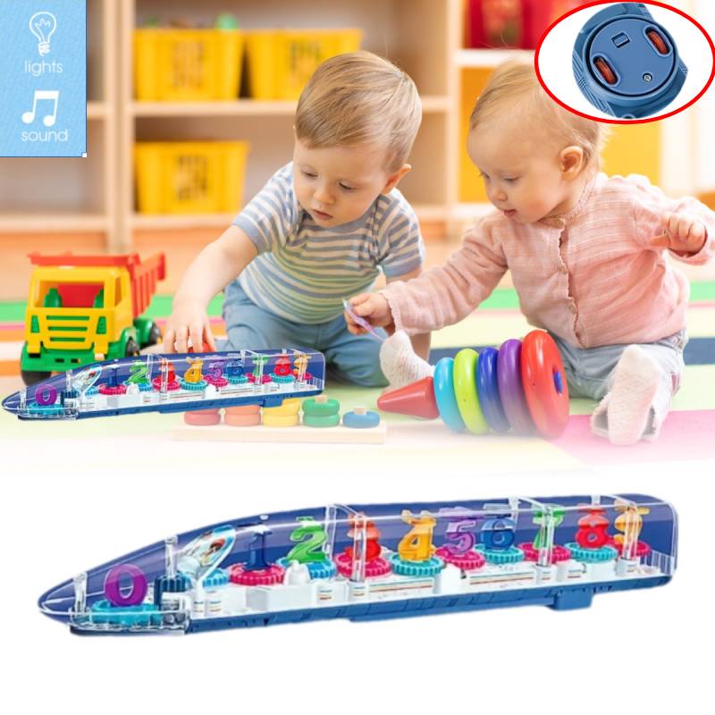Sensory Calming Autism Led Light Train Toy With Music Special Needs Child Gift