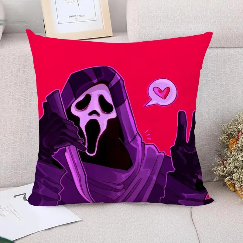 Ghostface Cushion Cover for Pillow Covers Decorative Short Plush Pillowcases X Cushions Pillowcase  Twin Size Bedding