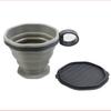 Silicone Folding Coffee Cup Portable Outdoor Folding Water Cup Travel Carrying Cup With Lid Mouthwash Cup For Camping And Hiking