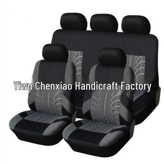 Uniwersalna Pokrowiec na Fotel Samochodowy z Wytłaczanym Wzorem Bieżnika Opony