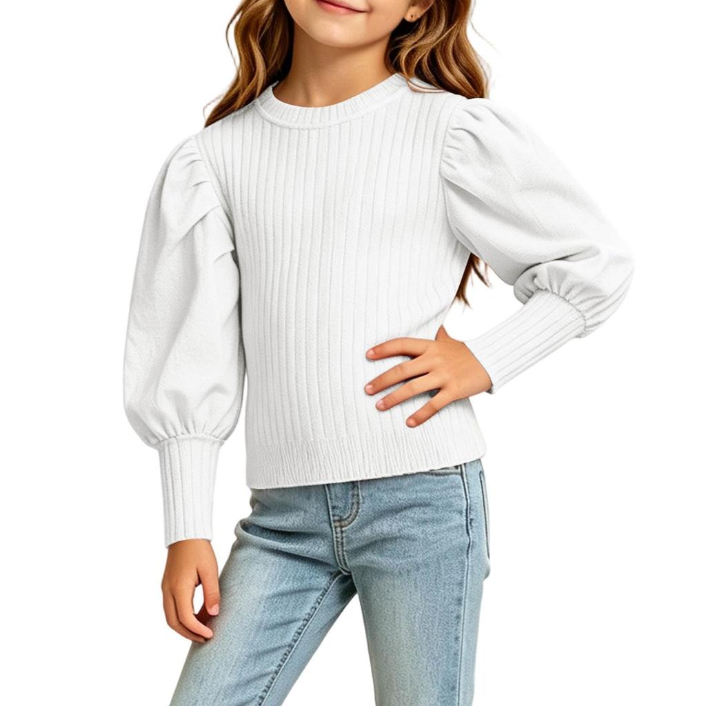 Stylish and Comfortable Girls' Winter Long-Sleeve Top