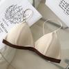 Contrast Trim Triangle Wireless Bra