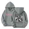 Kids Long Sleeve Letter Print Hooded Sweatshirt Pullover