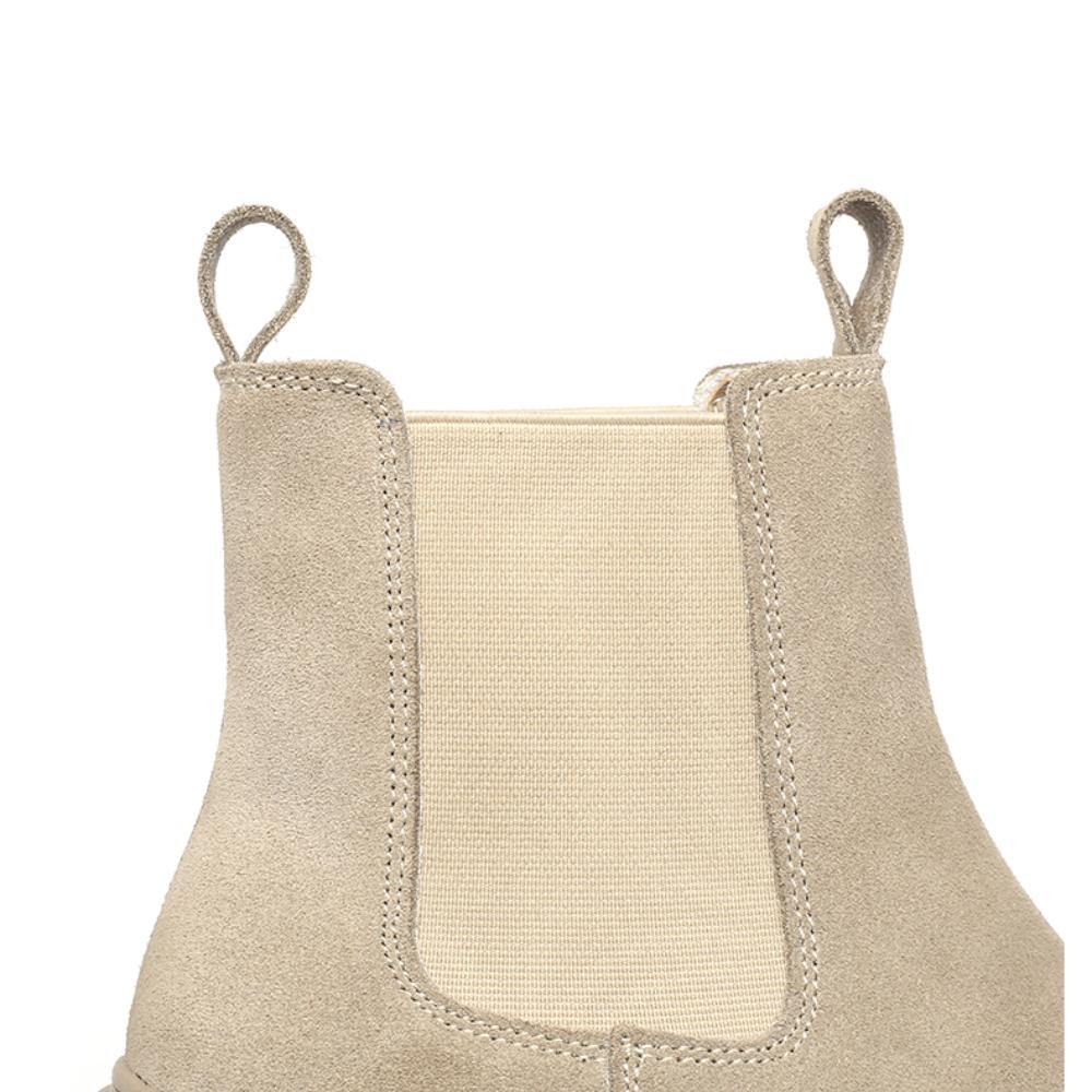 Chelsea Boots Suede Leather Ankle Boots Women Autumn Slip-On Platform Boots Fashion Booties Femme