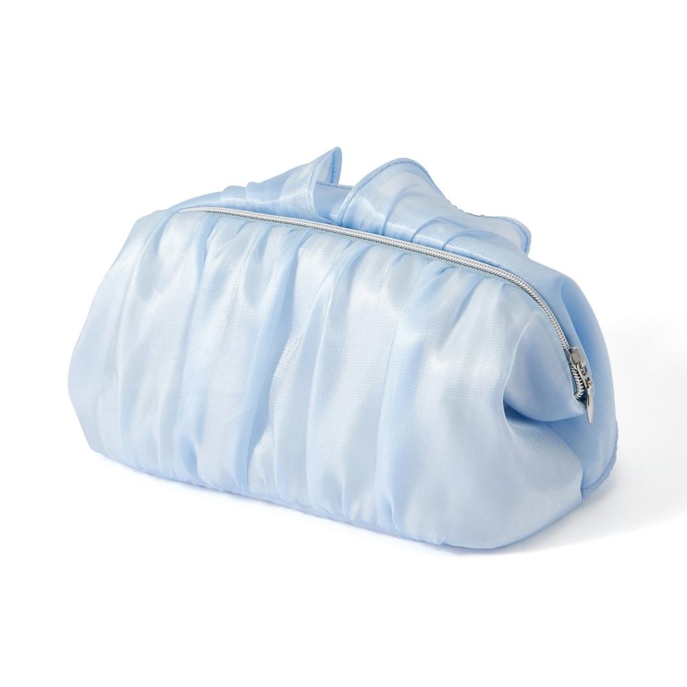 Franc Franc Japan Organza Flower Wire Pouch Light Blue