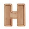 Wooden Piggy Bank with Clear Window, A-Z Letter Coin Cash Container for Kids Adults, Unbreakable Money Saving Box Decoration