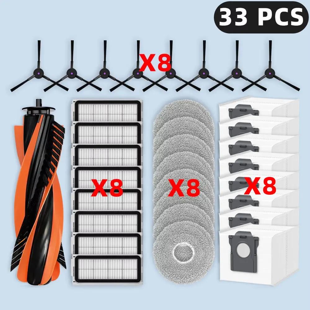 Compatible For Cecotec Conga X70 Replacement Parts Accessories Main Side Brush HEPA Filter Mop Pad Dust Bag