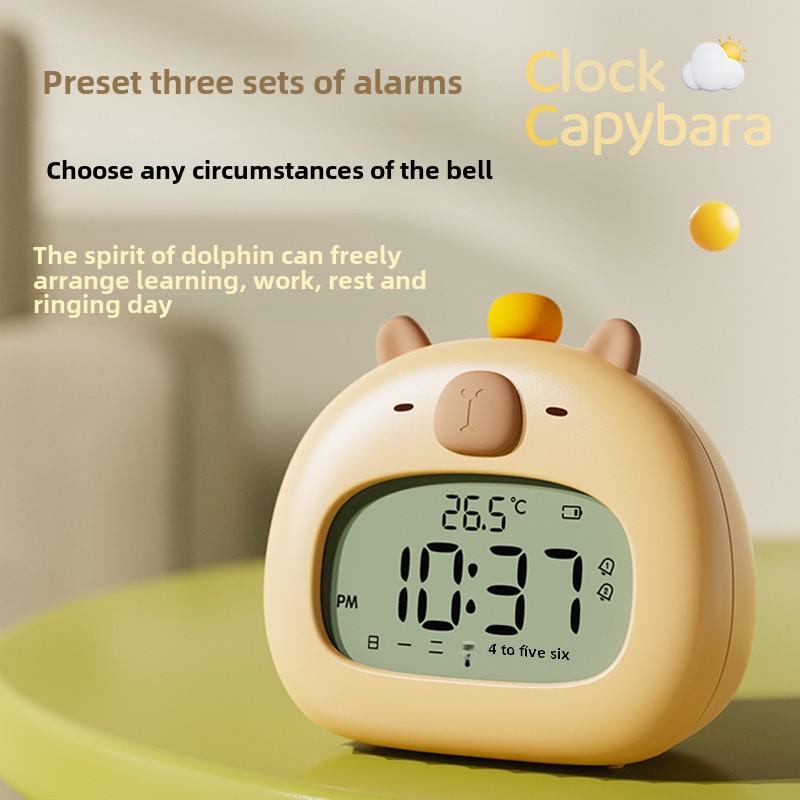 Children's USB Smart Alarm Clock - Capybara Design