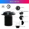 Akso Aoyupe 4pcs Black 304 Stainless M 10 x 1.25 Volt Motorcycle Rearview Mirror