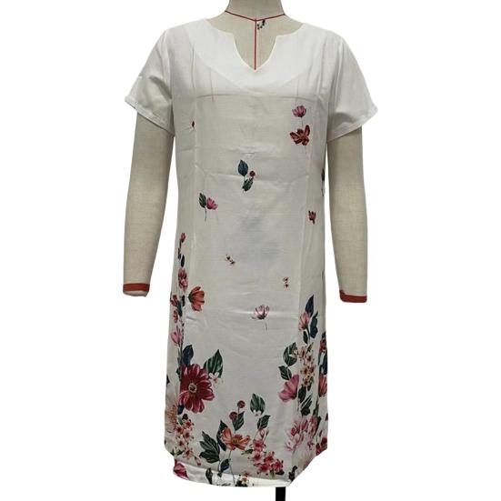 Chic Summer Dress Loose Keep Cooling Knee Length Soft Midi Women Clothes