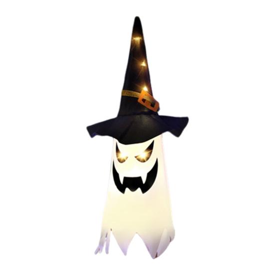 Yousheng Halloween Light Up Hanging Ghost Decoration Spooky LED Ghost Light for Indoor Front Porch Yard Bedroom Decor