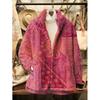 Womens Stand-Up Collar Fleece Sweatshirt With 3D Digital Floral Print Casual Long Sleeve Top Fall 2025
