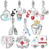 DIY Beaded Bracelet Accessories Cute Cartoon Nurse Tooth Charm Beads