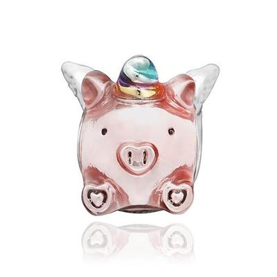 [PANDORA] 792573C01 Fliegendes Einhorn Schwein Silber Charm