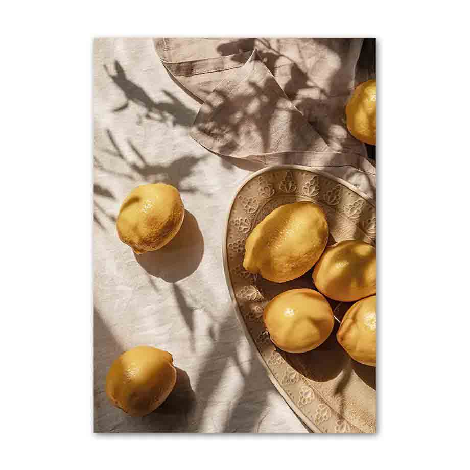Lemons Olive Branch Mountain Village Leaf Wall Art Canvas  Nordic Posters PaintingAnd Prints Wall Pictures For Living Room Decor